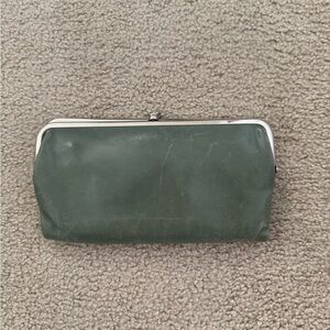 HOBO Forest Green Leather Wallet